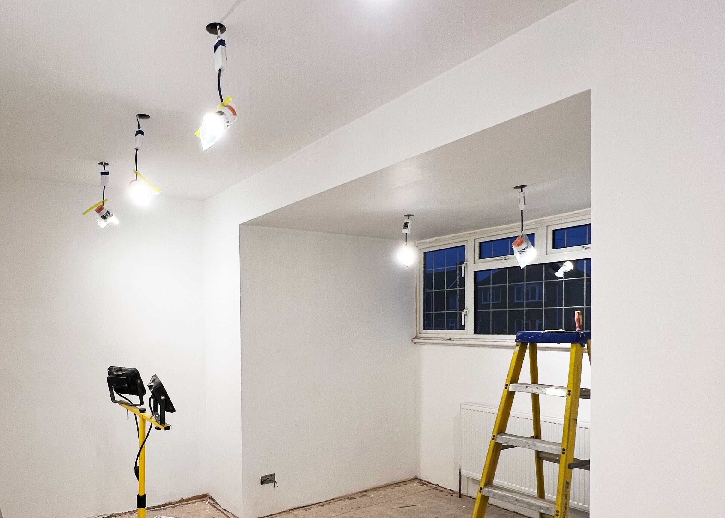 Indoor and outdoor lighting installation in East Sussex with modern LED lighting upgrades
